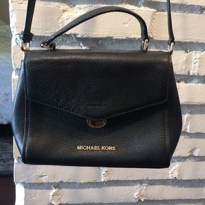 Michael Kors Black Leather Crossbody